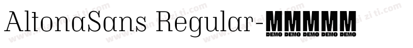AltonaSans Regular字体转换